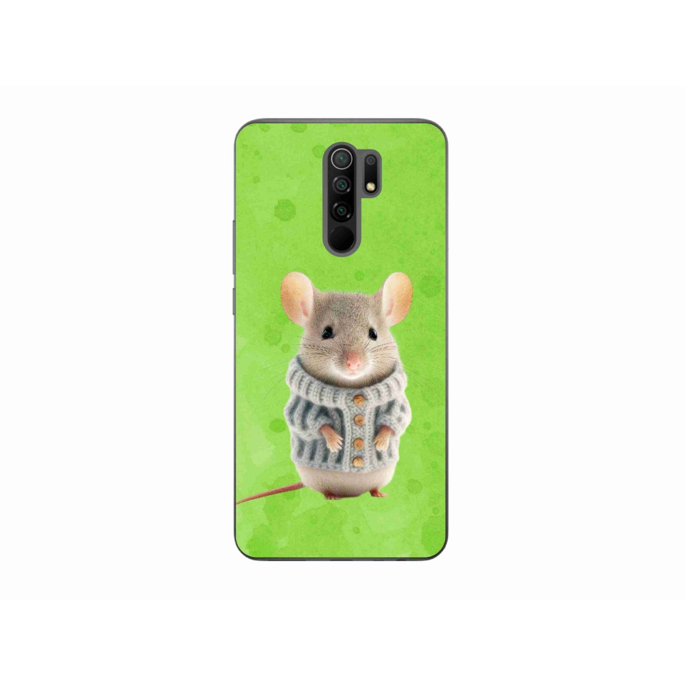 Gél borítás mmCase a Xiaomi Redmi 9-hez - egér pulóverben