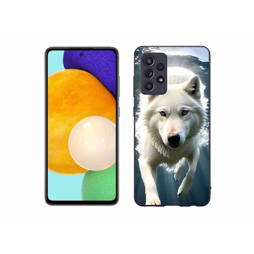 Gél védőhuzat mmCase Samsung Galaxy A52s 5G - fehér farkas