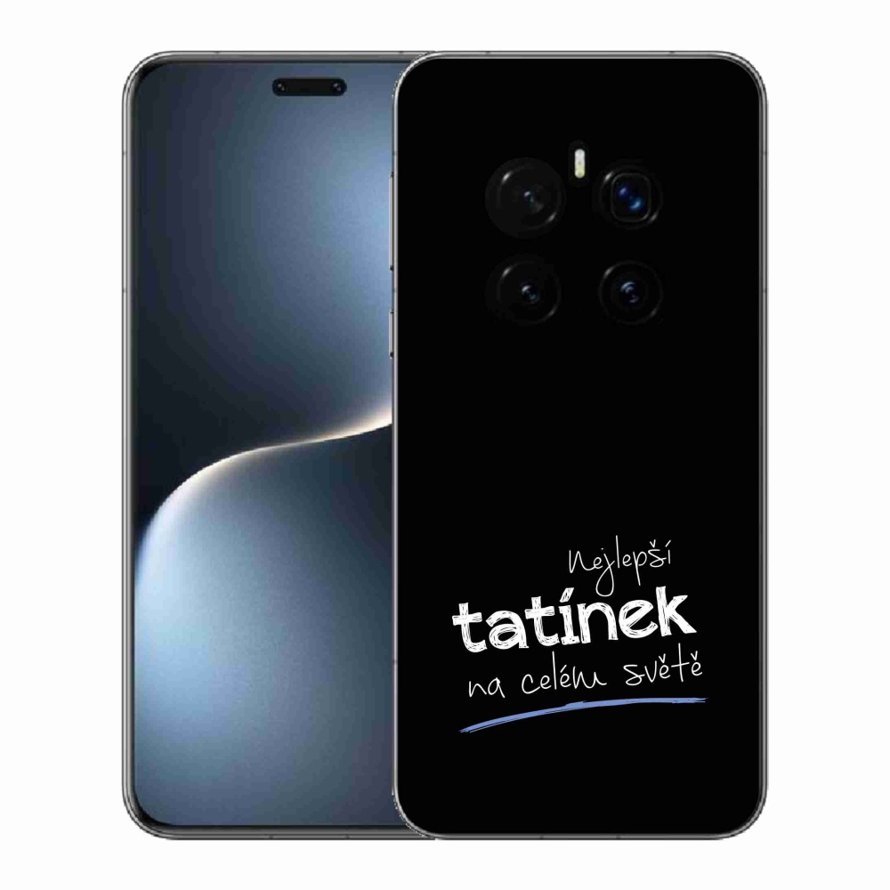 Gél borítás mmCase a Honor Magic 7 Pro 5G-n - Best Daddy 4 fekete háttérrel