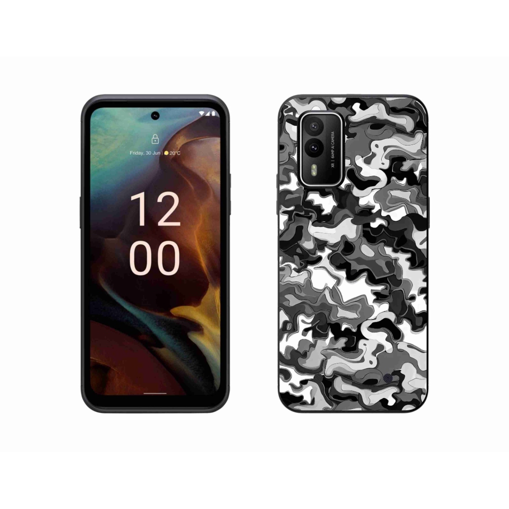 Zselés borítás mmCase a Nokia XR21 készülékhez - terepszínű minta 3