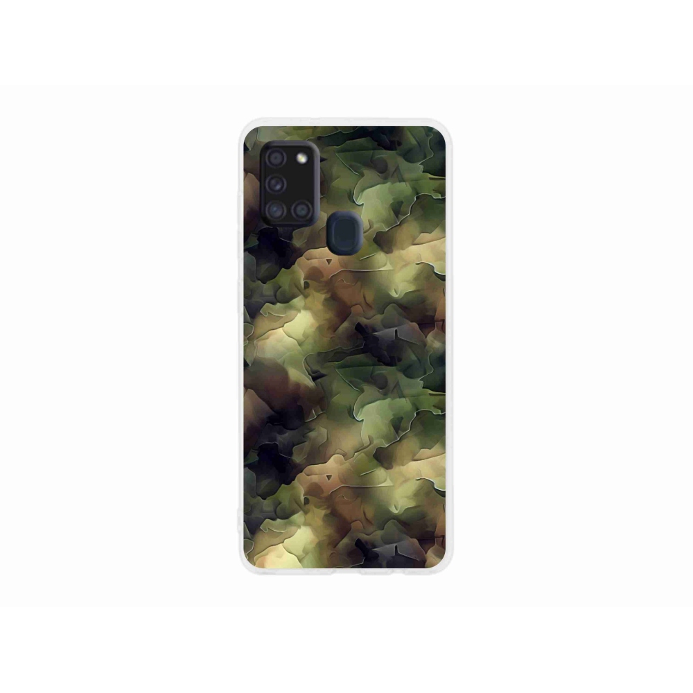 Zselés borítás mmCase Samsung Galaxy A21s készülékhez - terepszínű minta 10
