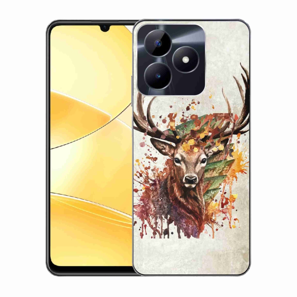 Gél tok mmCase a Realme C51/C53 készülékhez - szarvas 1