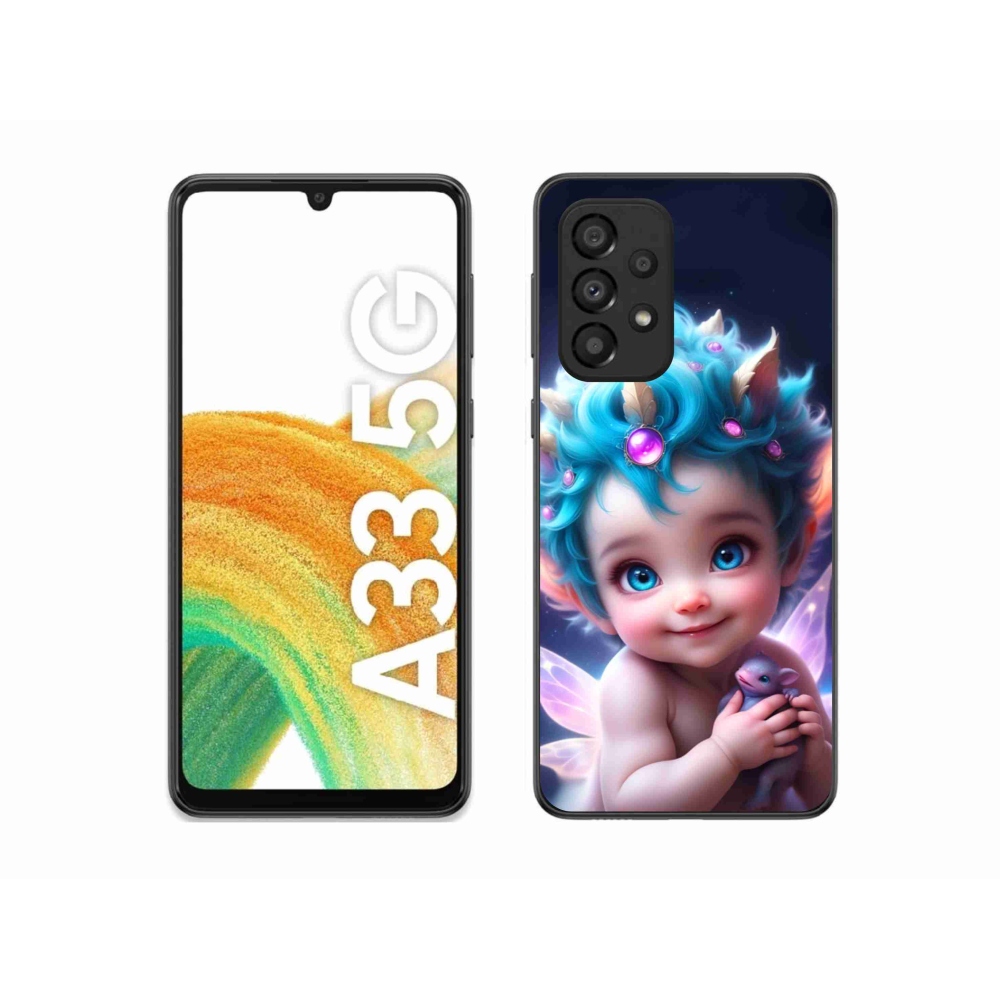 Gél borítás mmCase Samsung Galaxy A33 5G - baba pillangószárnyakkal