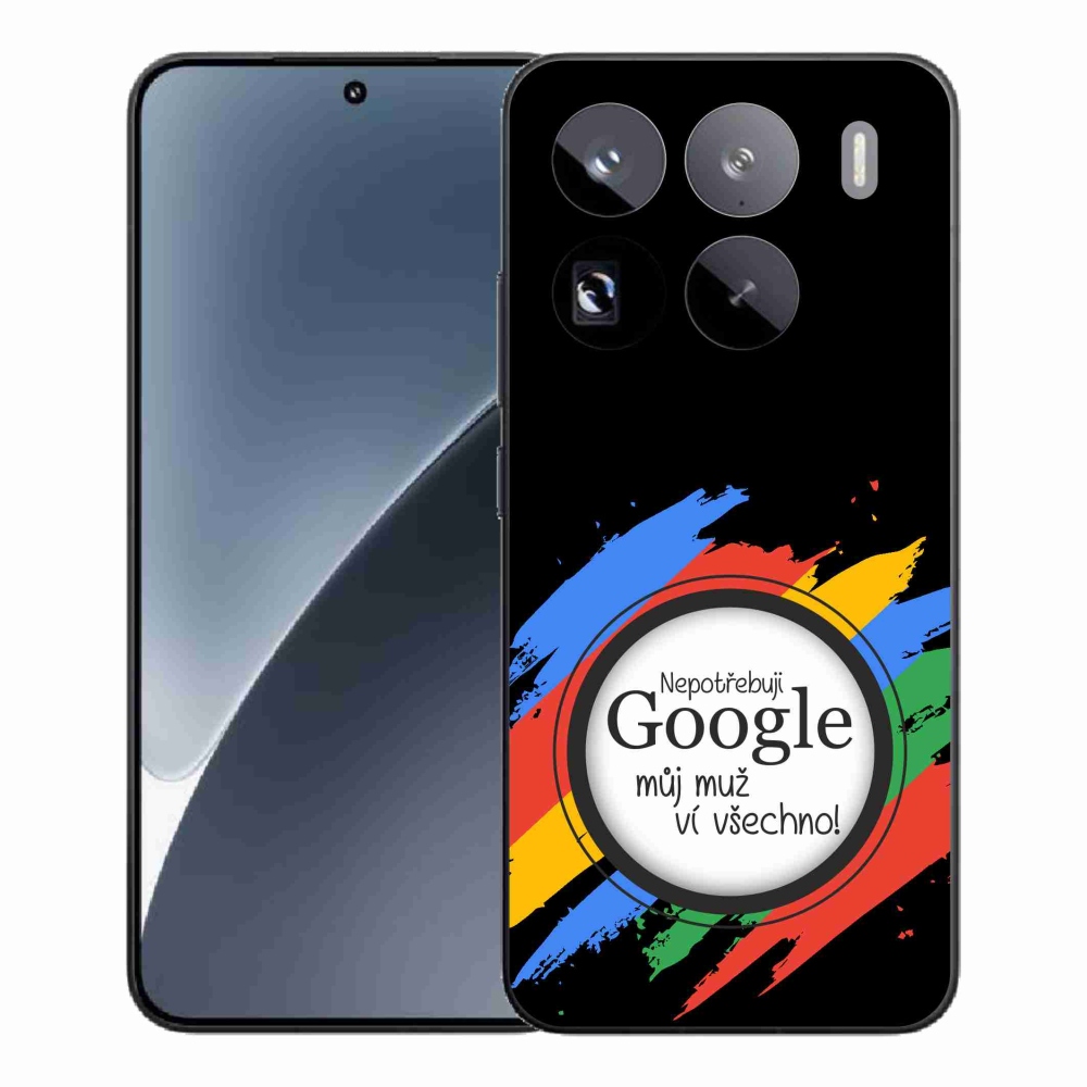 Gél borítás mmCase a Xiaomi 15 Pro - az ember mindent tud fekete háttérrel
