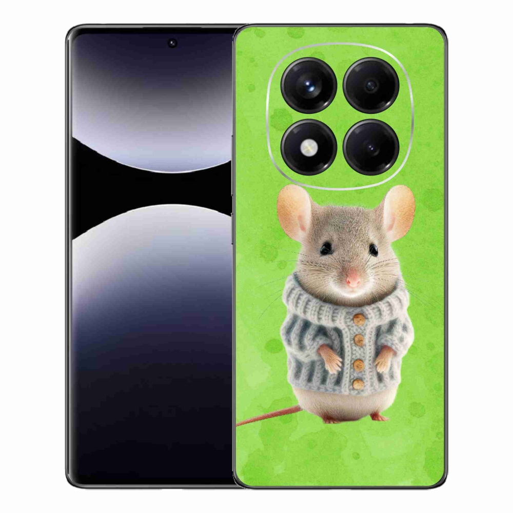 Gél borítás mmCase a Xiaomi Redmi Note 14 Pro számára - egér pulóverben