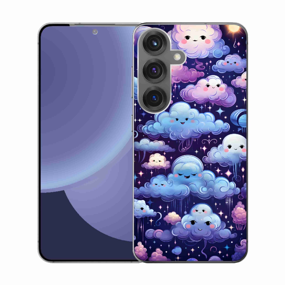 Zselés borítás mmCase Samsung Galaxy S25 - felhőkhöz