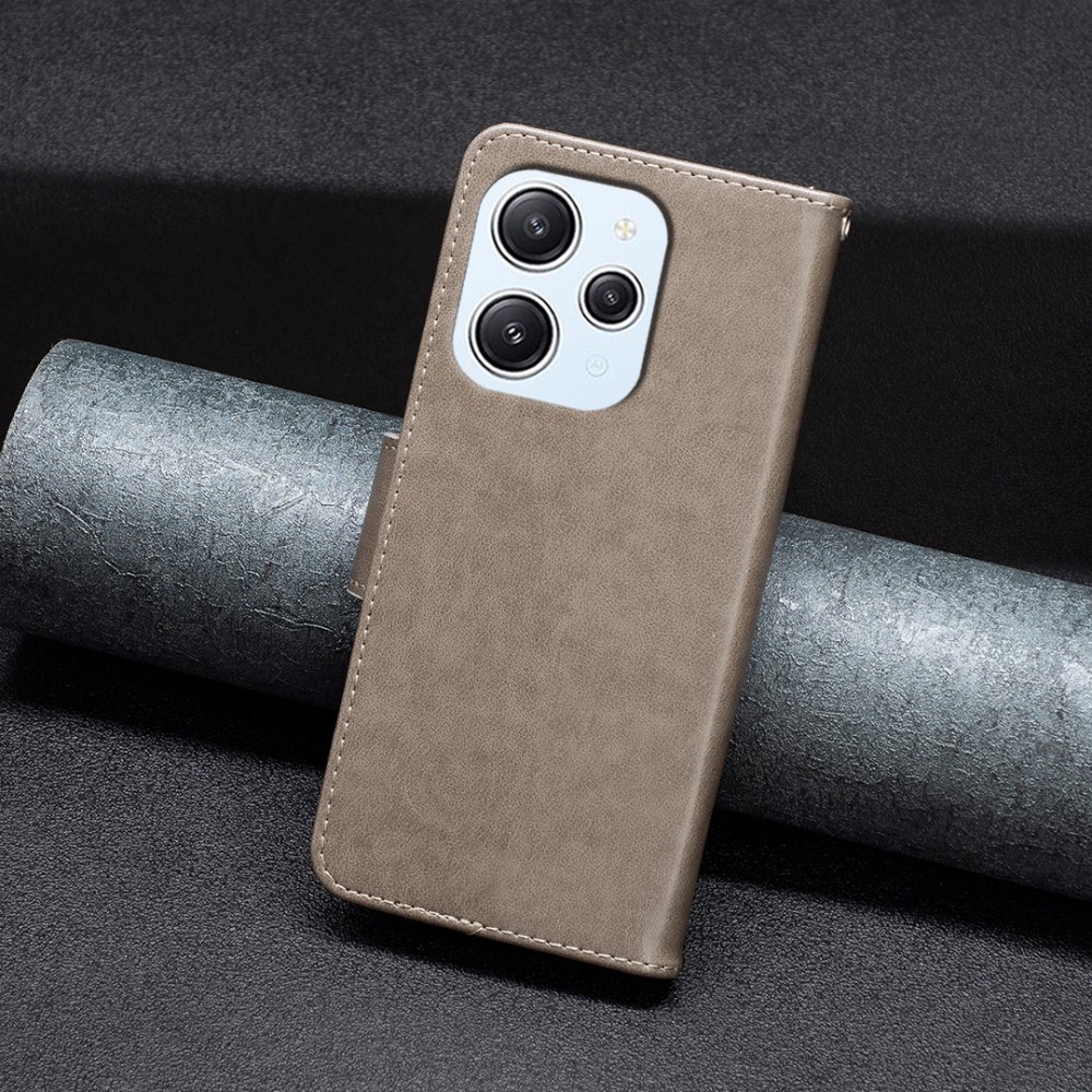 Pillangó könyv tok Xiaomi Redmi 12 4G/5G - szürke