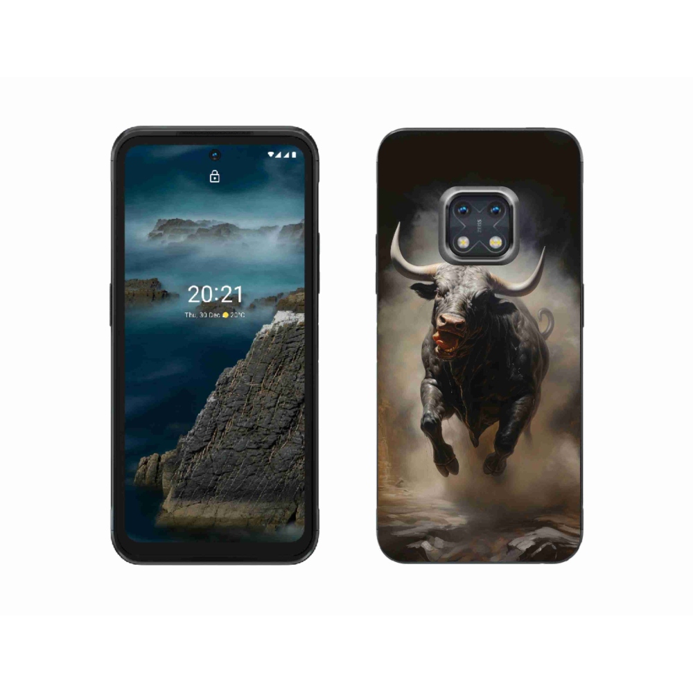 Zselés borítás mmCase a Nokia XR20 készülékhez - dühös bika
