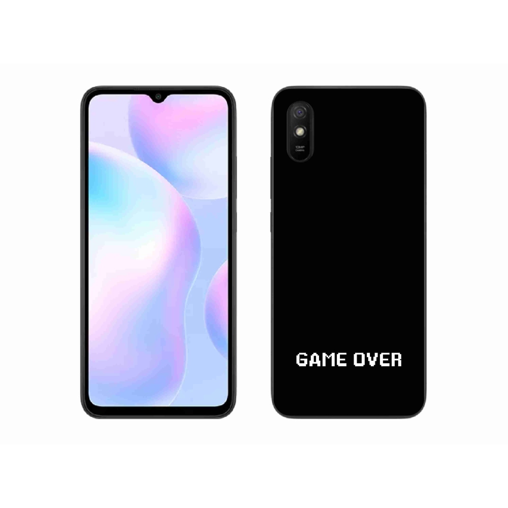 Gél borító mmCase a Xiaomi Redmi 9A számára - játék fekete háttérrel