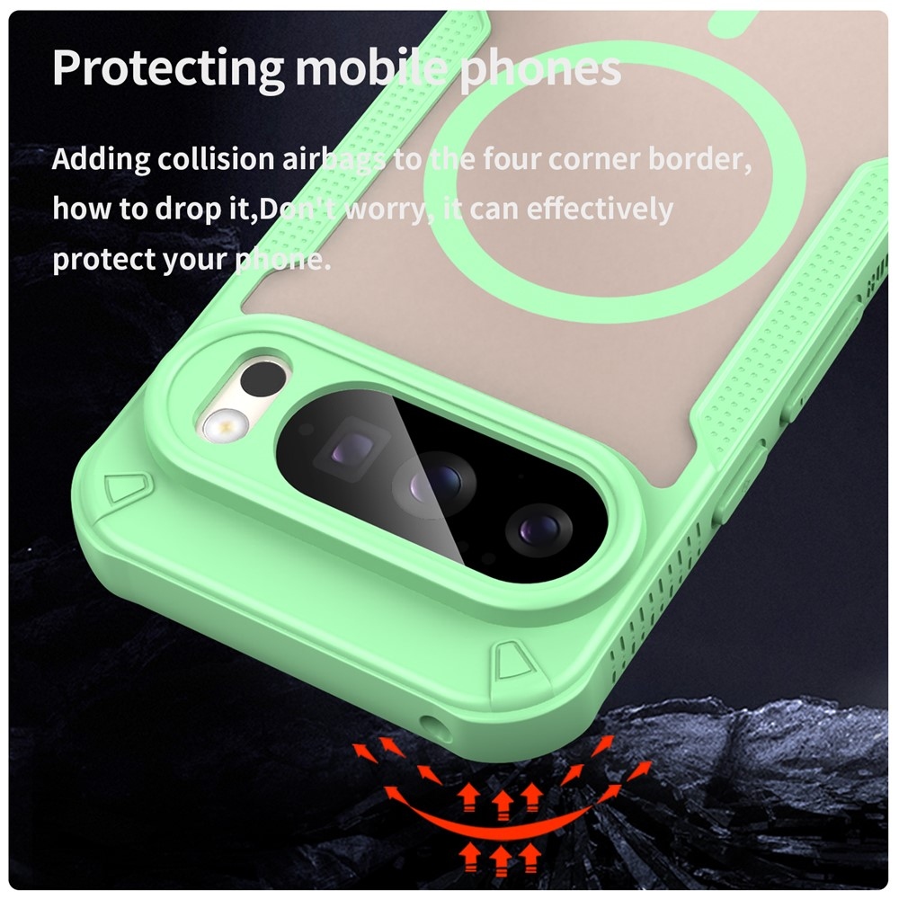 Froste tartós védőburkolat MagSafe-val a Google Pixel 10 Pro-hoz - zöld