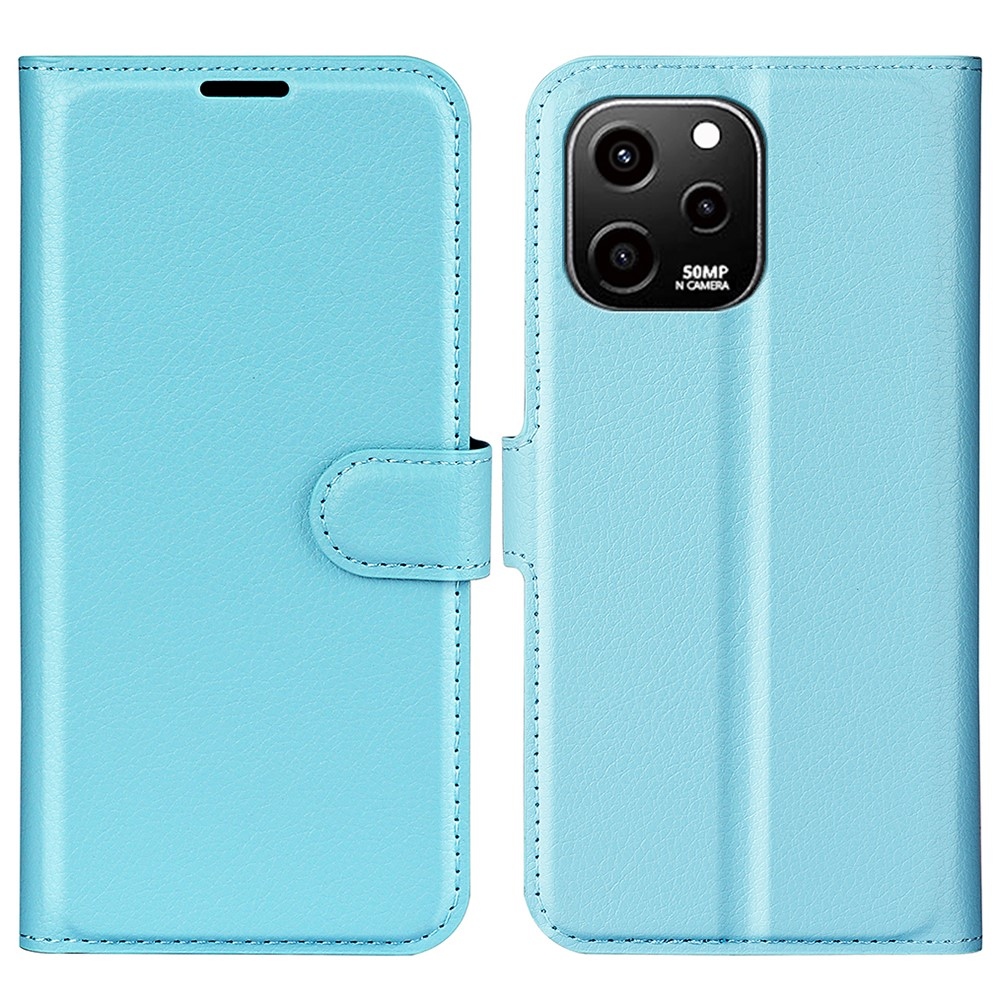 Litchi könyv tok Huawei Nova Y61-hez - kék