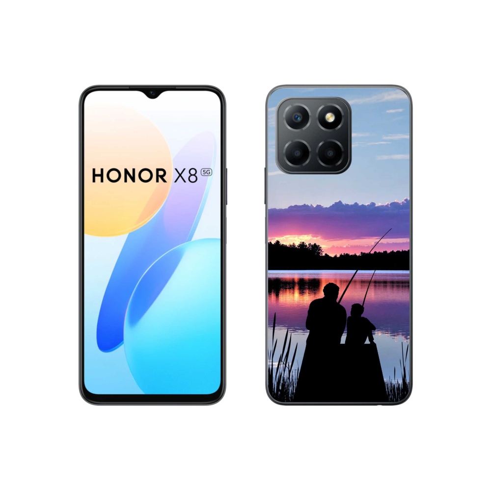 Zselés borítás mmCase a Honor X8 5G/70 Lite 5G számára - halászat 2