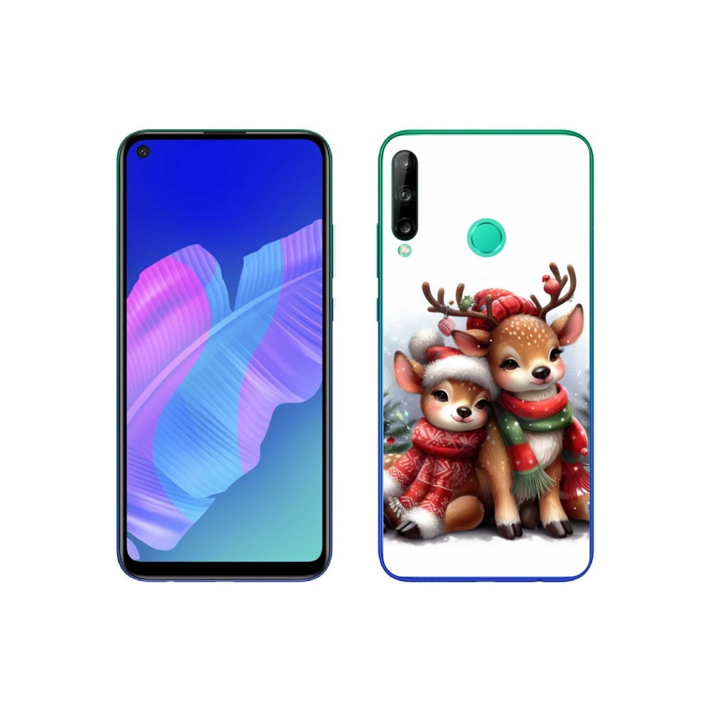 Gél borítás mmCase a Huawei P40 Lite E számára - karácsonyi rénszarvas