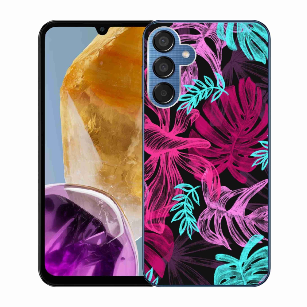 Zselés borítás mmCase Samsung Galaxy M15 5G - virágok 1