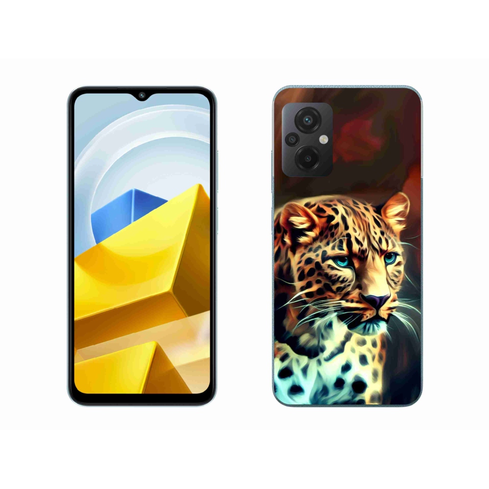 Gél borítás mmCase a Xiaomi Poco M5 4G-hez - leopárd