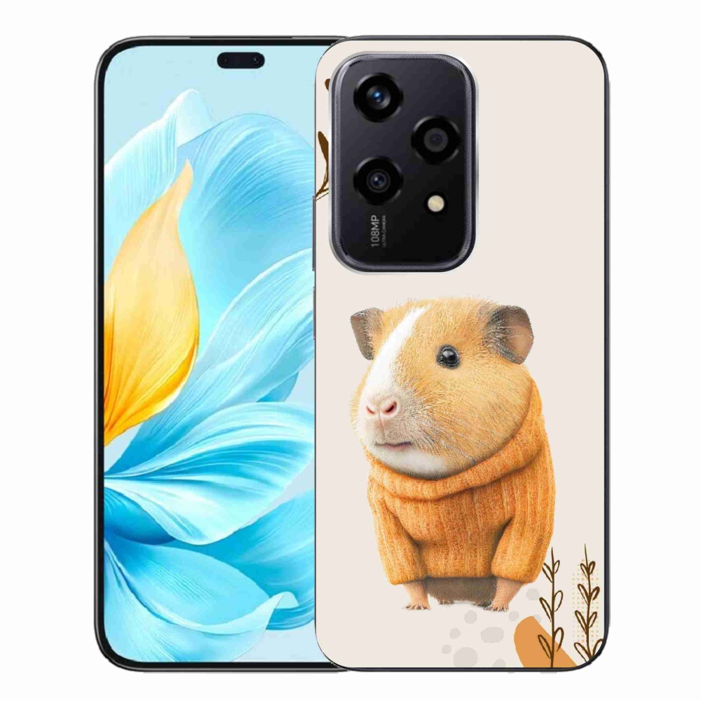 Zselés borítás mmCase a Honor 200 Lite 5G számára - tengerimalac pulóverben