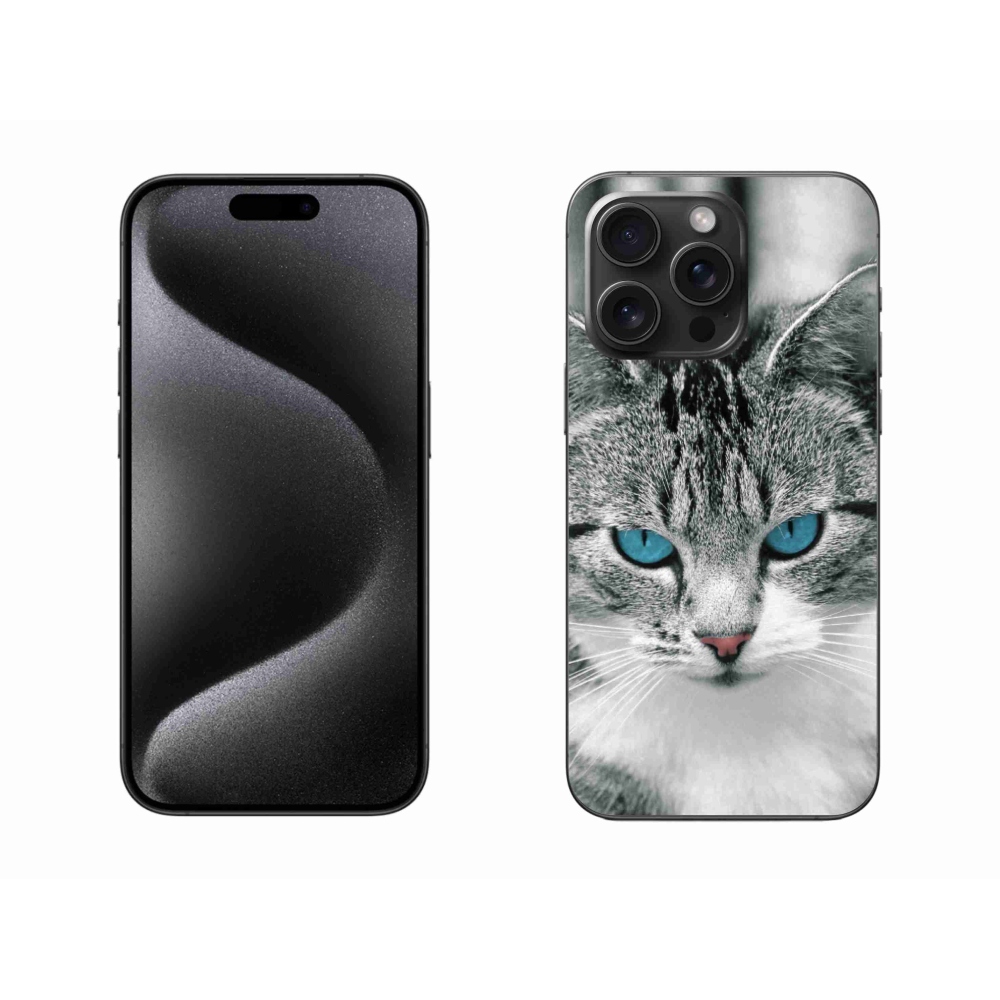 Zselés borítás mmCase iPhone 15 Pro Max készülékhez - macska nézet 1