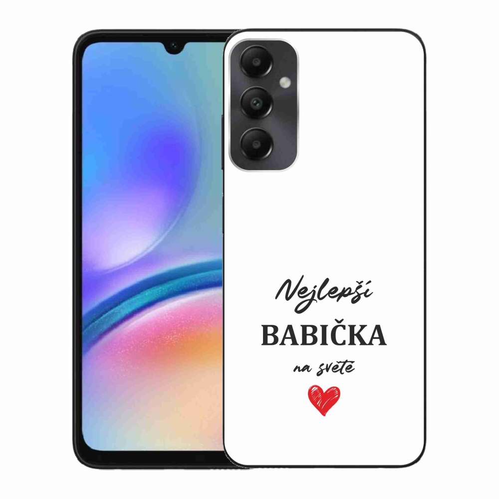 Gél borító mmCase Samsung Galaxy A05s - a legjobb nagymama 1 fehér háttérrel