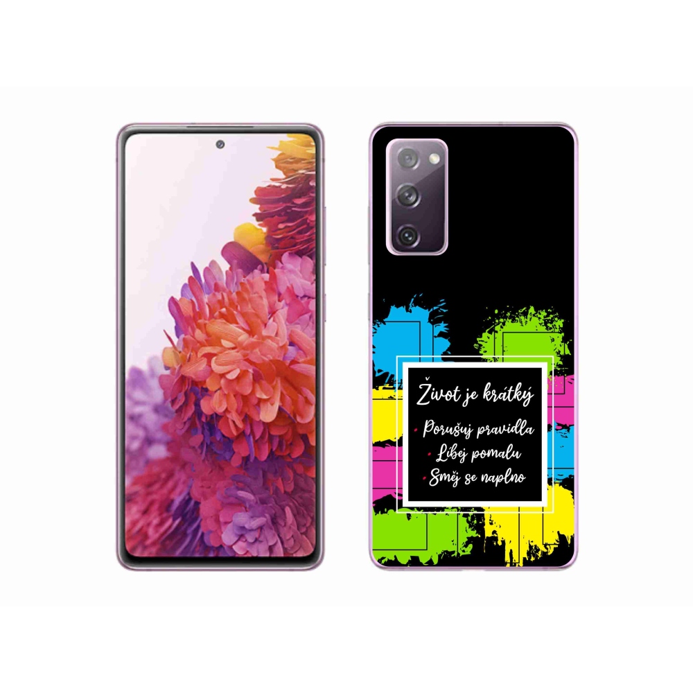 Gél borítás mmCase Samsung Galaxy S20 FE - idézem 5 fekete háttér