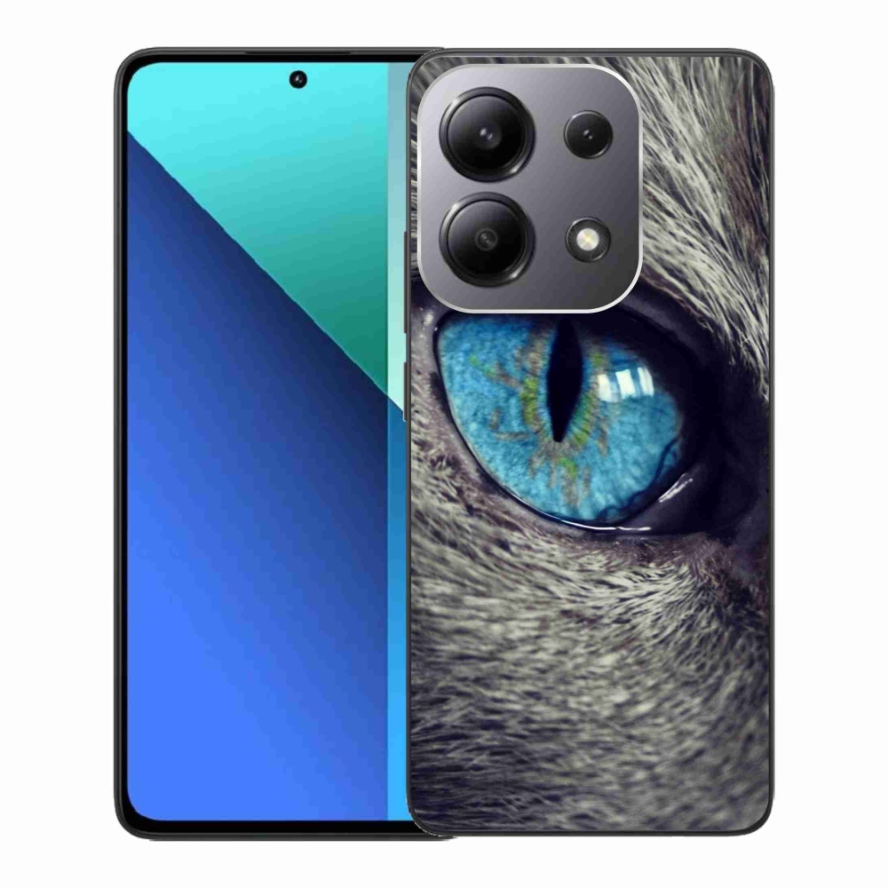 Gél borítás mmCase a Xiaomi Redmi Note 13-hoz - kék macskaszem