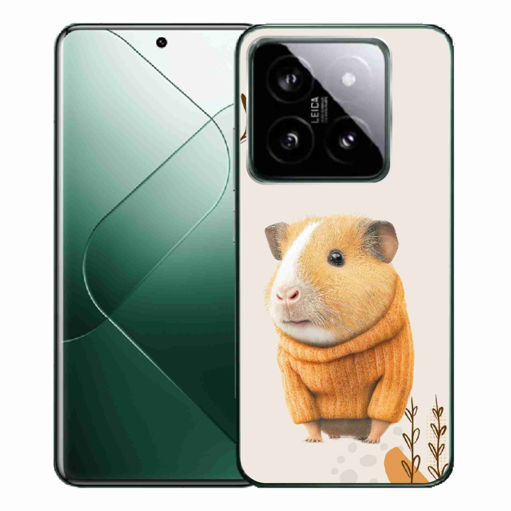 Gél borítás mmCase a Xiaomi 14 Pro számára - tengerimalac a pulóverben