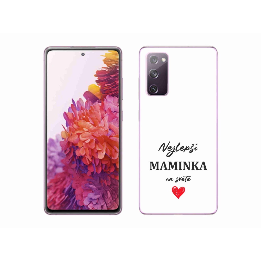 Gél borító mmCase Samsung Galaxy S20 FE - legjobb anya 1 fehér háttér