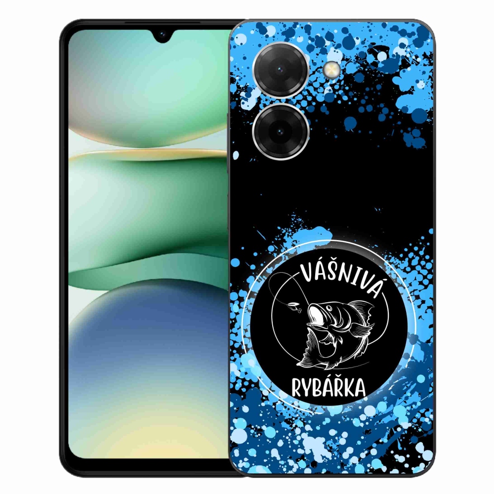 Gél borító mmCase a Xiaomi Redmi A5 (173.45x79.35x8.45mm) - szenvedélyes halász fekete háttérrel