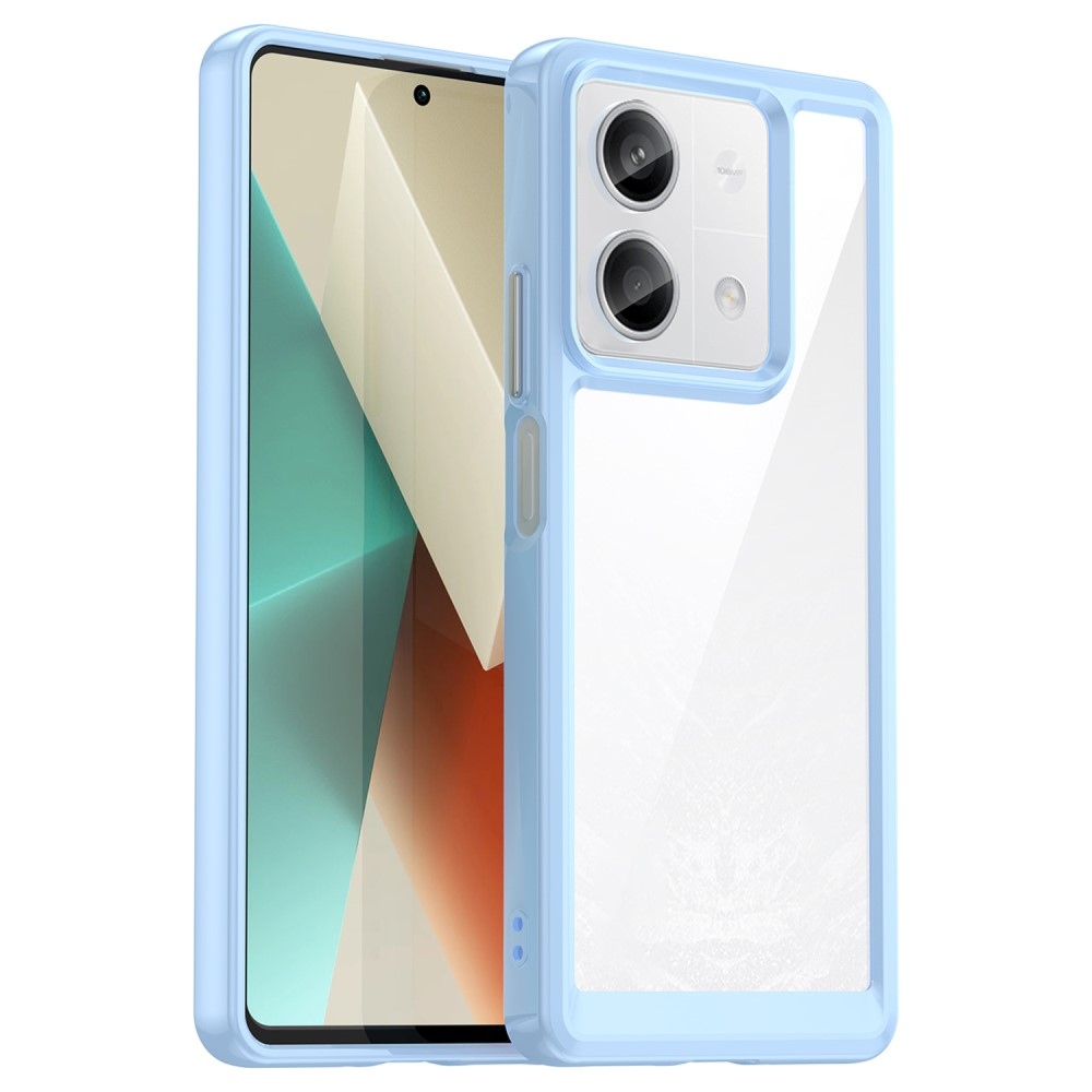 Gél tok fix hátlappal a Xiaomi Redmi Note 13 5G-re - kék