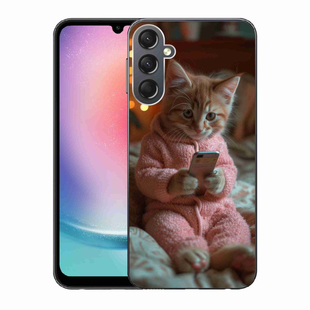 Zselés borítás mmCase Samsung Galaxy A24 - baba mobillal