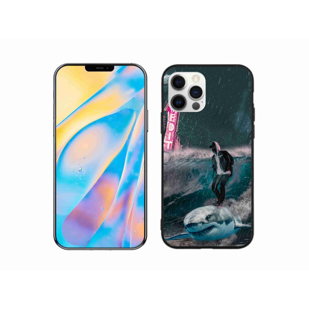 Zselés borítás mmCase iPhone 12 készülékhez - cápa