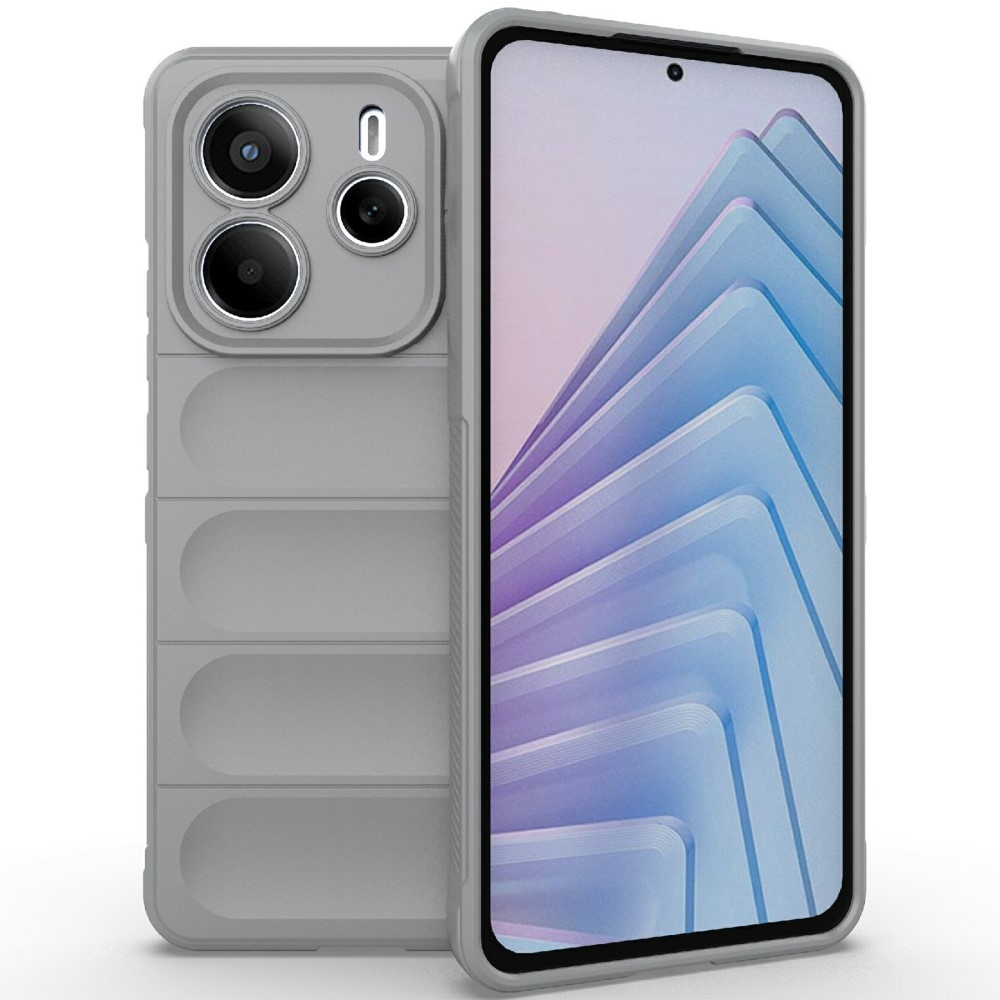 Rugg tartós zselés tok Xiaomi Redmi Note 14 5G - világosszürke