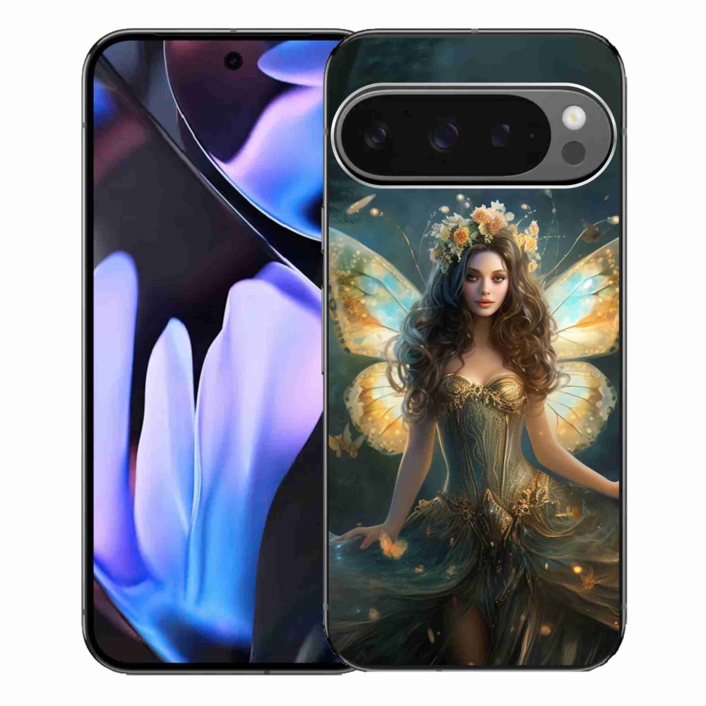 Zselés borítás mmCase a Google Pixel 9 Pro XL-hez - pillangó nő