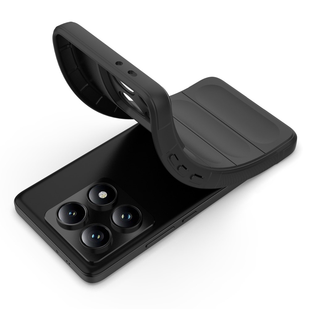 Rugg tartós zselés tok Xiaomi Redmi Note 14 Pro 5G/Poco X7 5G - fekete