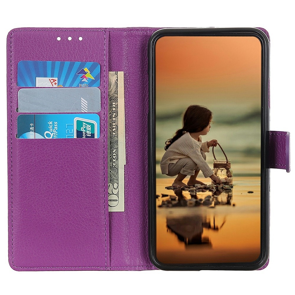 Litchie könyvtáska Xiaomi Redmi 15C 4G/5G (173mm) - lila