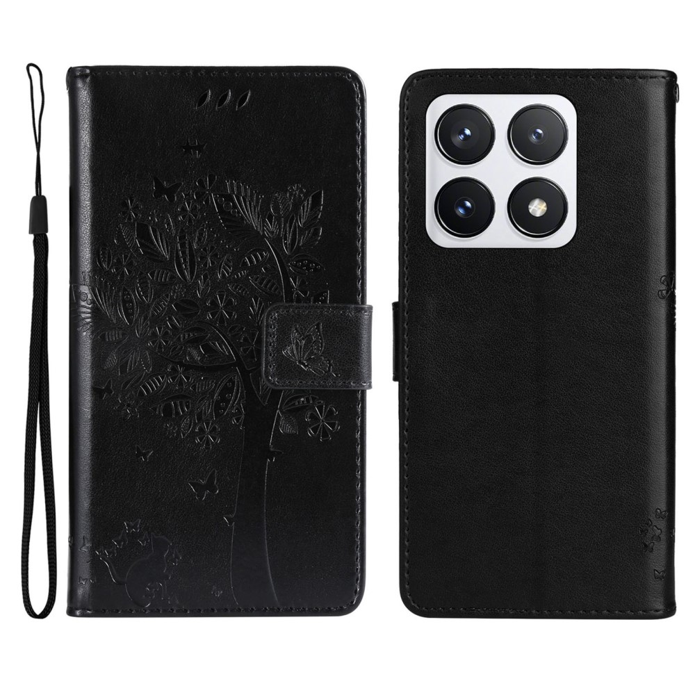 Fák könyve tok Xiaomi 14T Pro - fekete