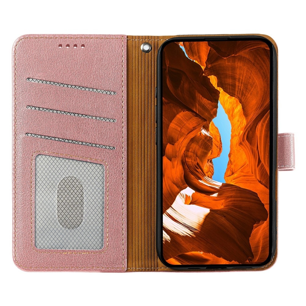 Csatos könyv tok Xiaomi Redmi 15 5G - rózsaarany