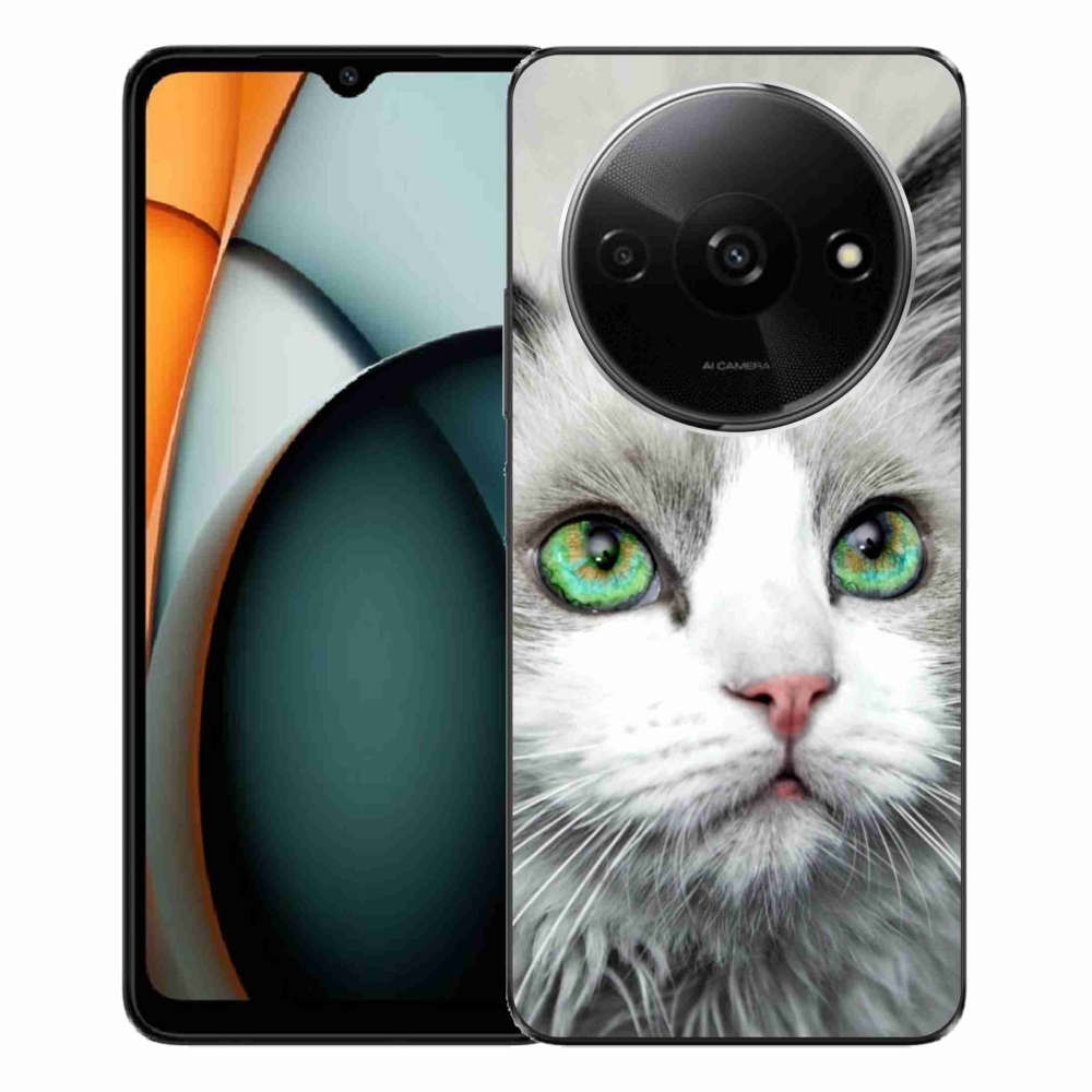 Gél borítás mmCase a Xiaomi Redmi A3-hoz - macska nézet