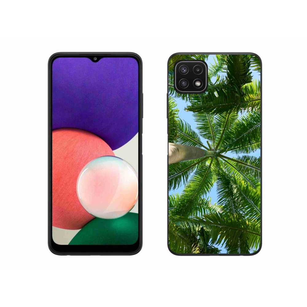Zselés borítás mmCase Samsung Galaxy A22 5G - pálmafa - Samsung Galaxy A22 5G számára