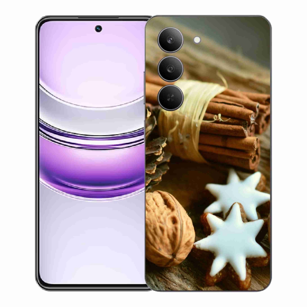 Gél borítás mmCase a Realme 14x 5G készülékhez - fahéj és mézeskalács