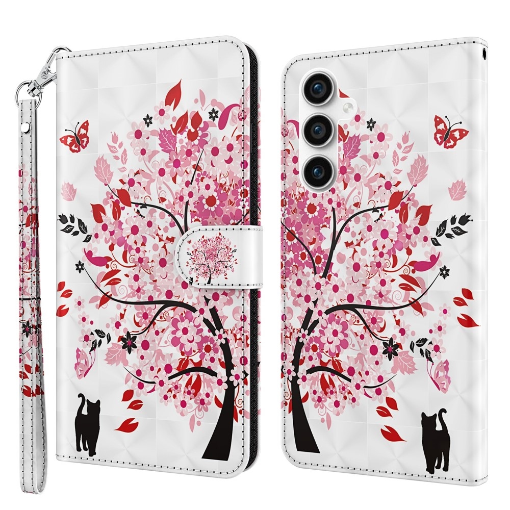 Nyomtatott könyv tok Samsung Galaxy S23 FE - virágzó fa