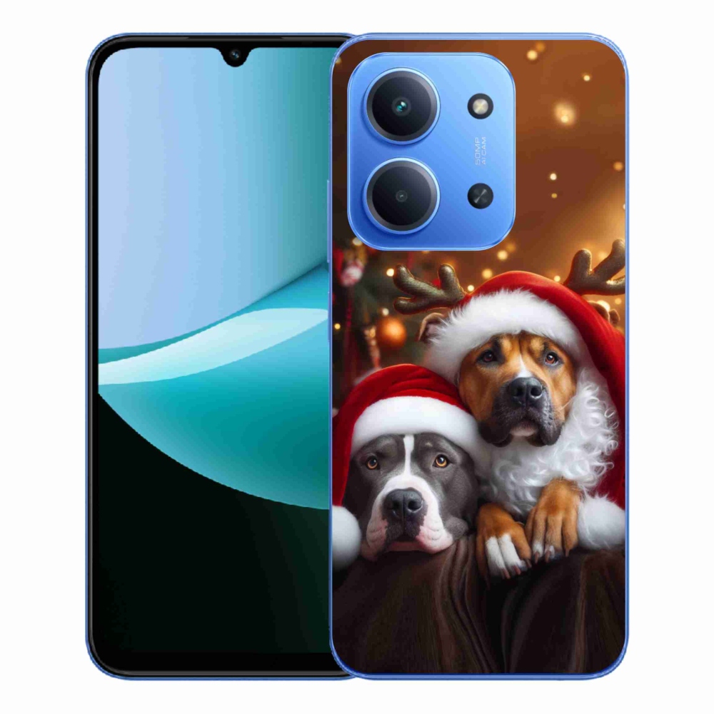 Gél borító mmCase a Xiaomi Redmi 15C 4G/5G (173mm) - Karácsonyi kutyák