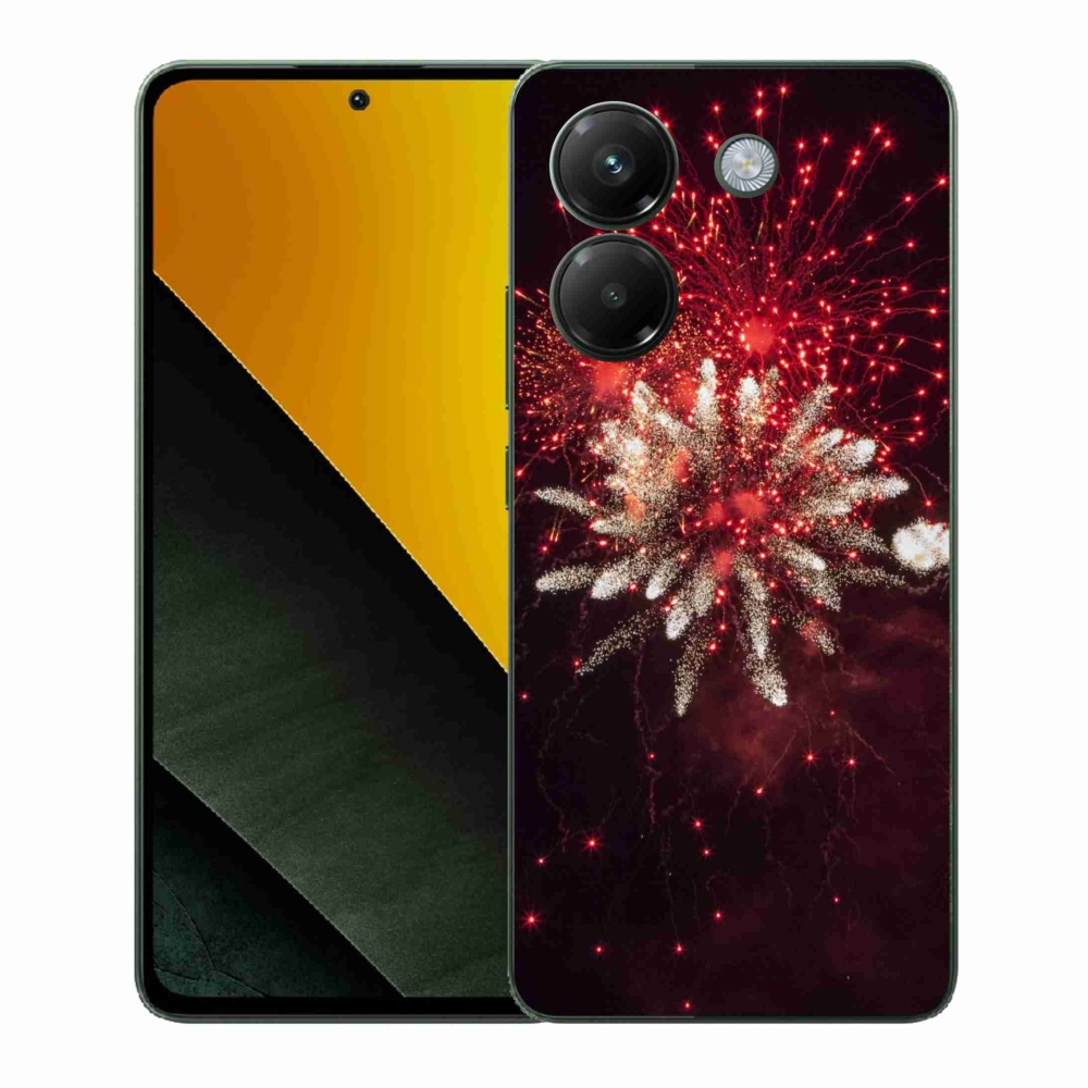 Gél borítás mmCase a Xiaomi Poco M7 Pro 5G-hez - tűzijáték