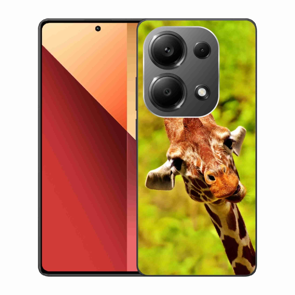Zselés borítás mmCase a Xiaomi Redmi Note 13 Pro 4G/Poco M6 Pro - zsiráfhoz
