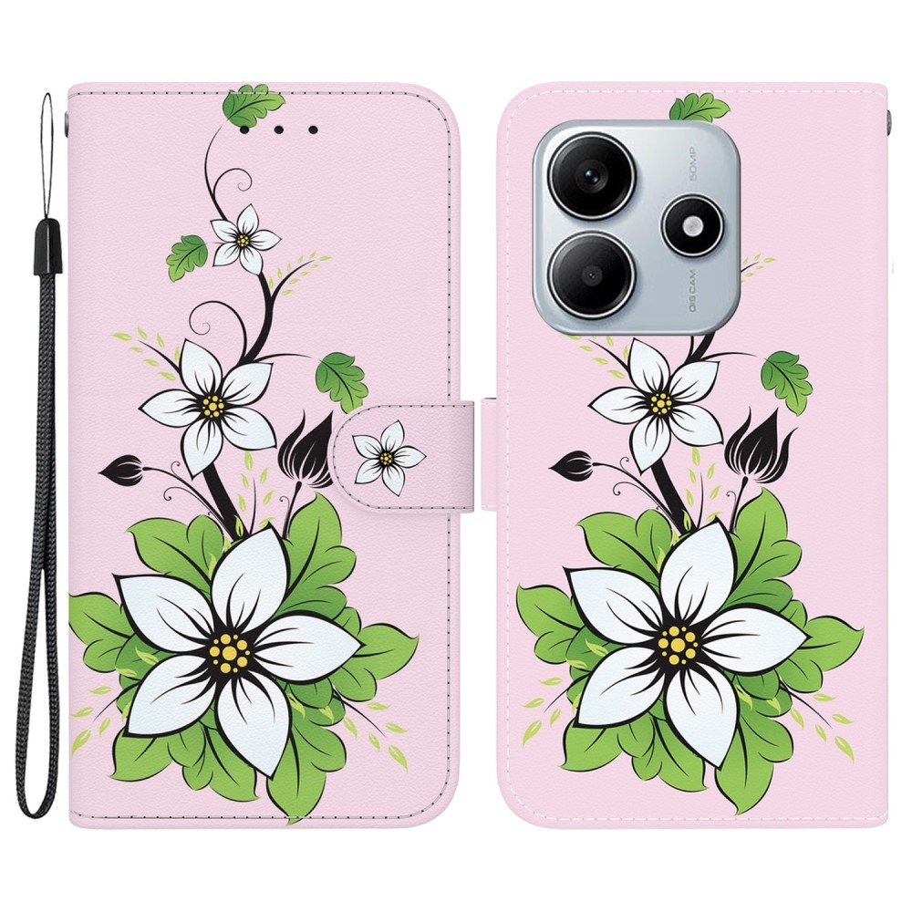 Printern könyv tok Xiaomi Redmi Note 14 5G-hez - lily