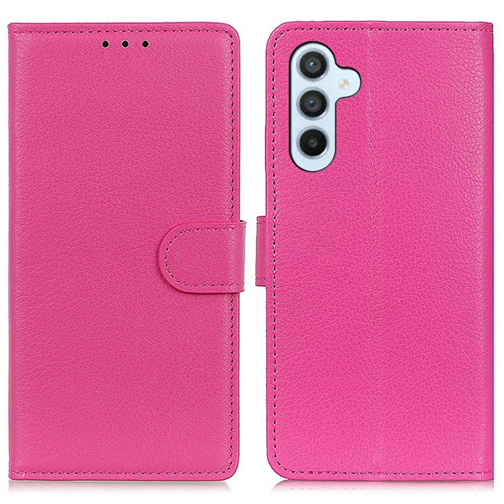 Litchie könyvtáska Samsung Galaxy A56 5G - rózsaszínű