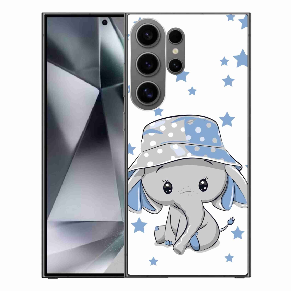 Zselés borítás mmCase Samsung Galaxy S24 Ultra - kék elefánthoz