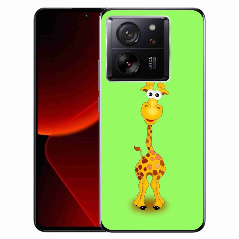 Gél borítás mmCase a Xiaomi 13T/13T Pro számára - rajzfilm zsiráf