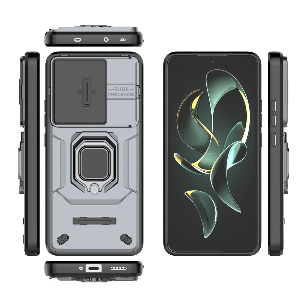Lencseálló hibrid borítás Xiaomi 13T/13T Pro készülékhez - szürke