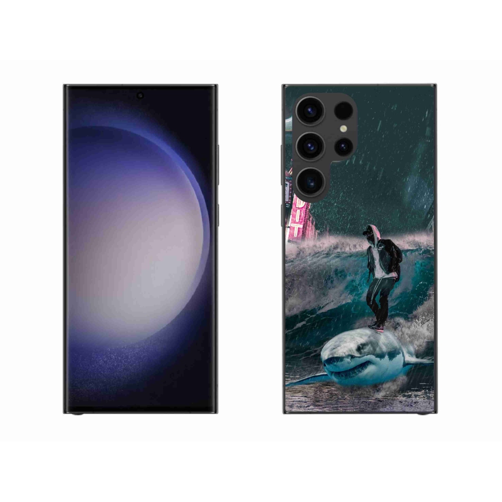 Zselés borítás mmCase Samsung Galaxy S23 Ultra 5G - cápa