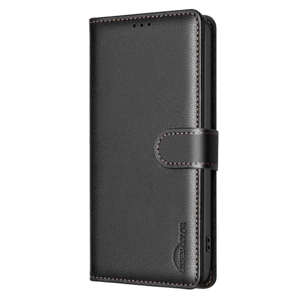 BINFEN könyvtáska Xiaomi Redmi 15 5G (169mm) - fekete